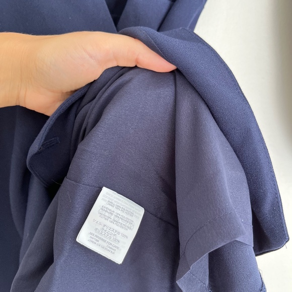 J. Crew Crepe Navy 365 Wrap Dress - Picture 5 of 5